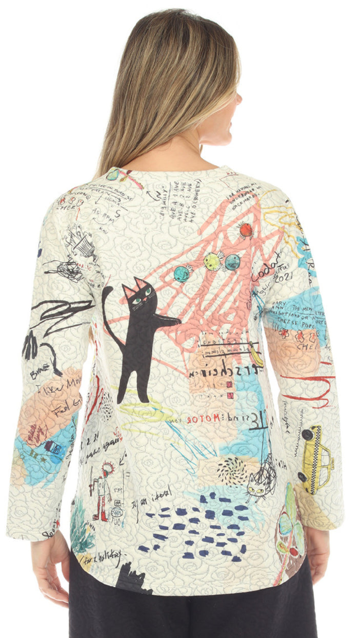 Inoah V-Neck, Long Sleeve Top (Sale)