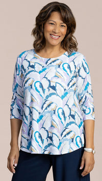 Go to Classic T Relax, 3/4 Sleeves-Feathered Flora