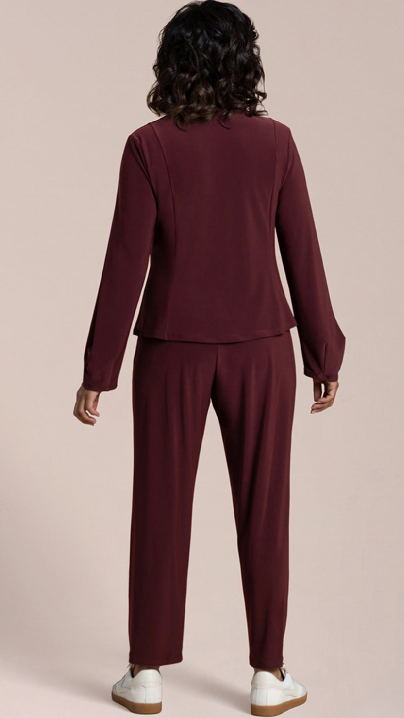 Fit N Flare Lantern Top, Long Sleeves