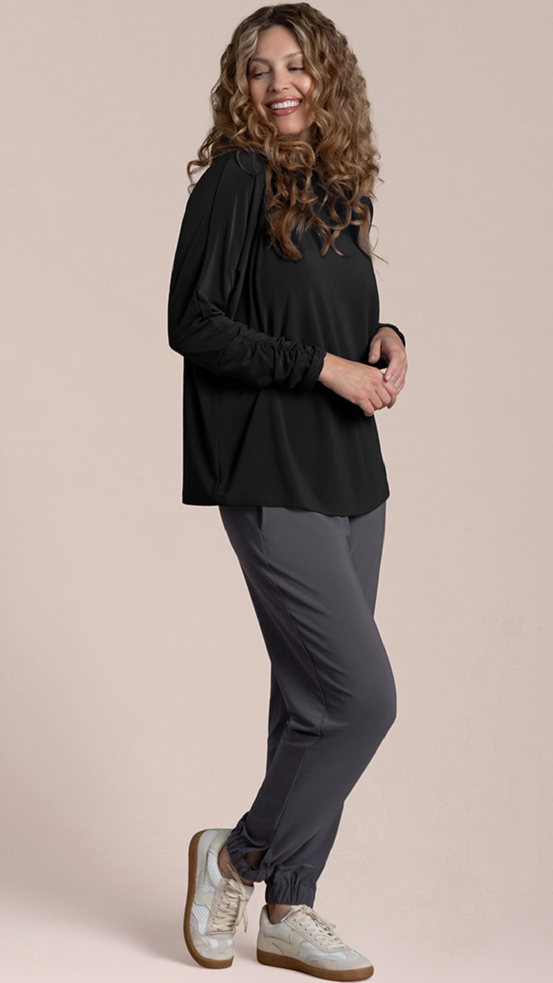Eco Slouch Turtle Neck Top