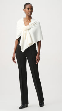 Joseph Ribkoff Faux Fur Draped Cover Up