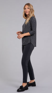 Go to Classic T-Relax, 3/4 Sleeve-Animal Embossed