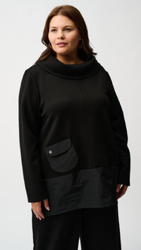 Joseph Ribkoff Scuba Jersey and Memory Trapeze Tunic and Balloon Pants