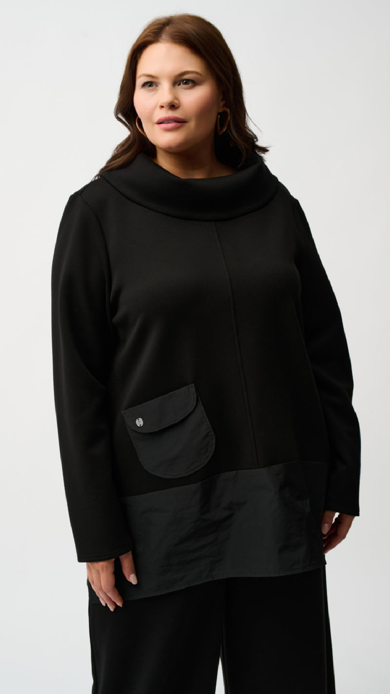 Joseph Ribkoff Scuba Jersey and Memory Trapeze Tunic and Balloon Pants