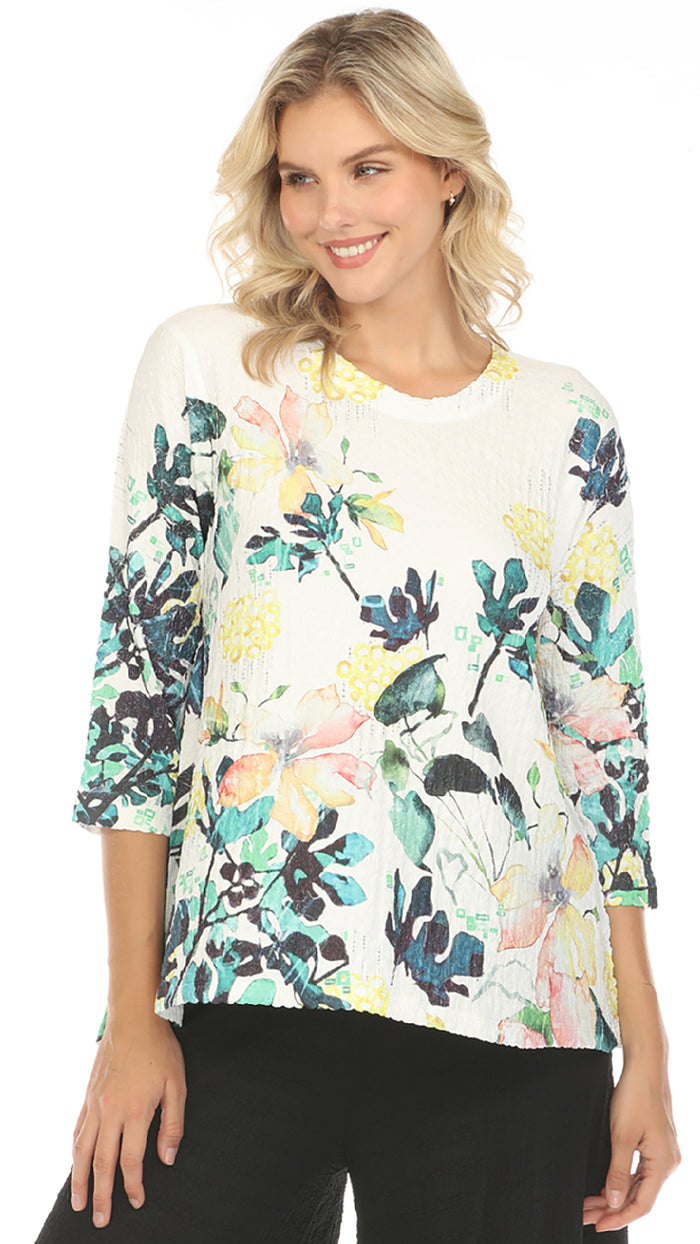 Inoah 3/4 Sleeve A-line Hilo Top