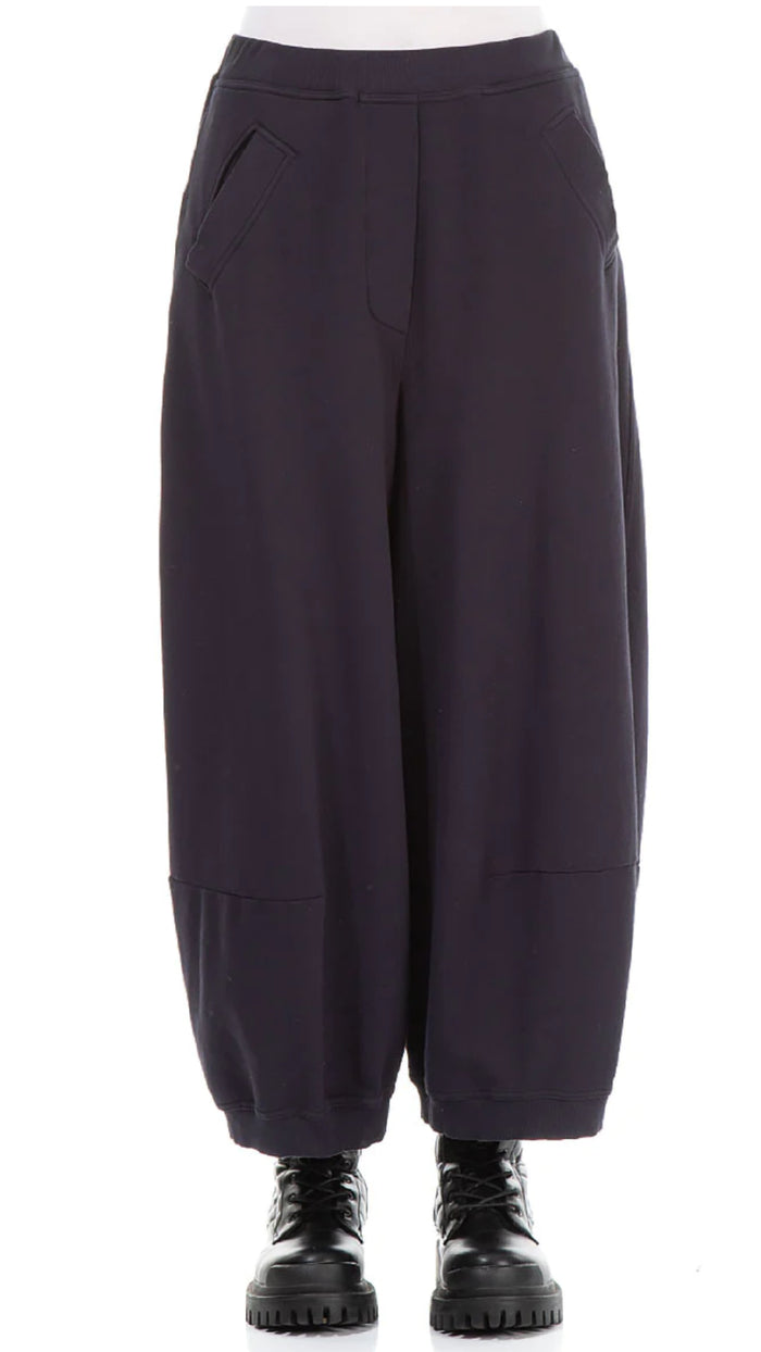 Wide Blue Boxy Trousers
