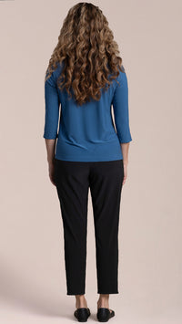 Suitable Split Sleeve Top, 3/4 Sleeve