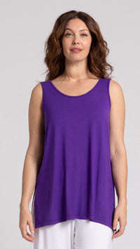 Bamboo Reversible Go to Tank Relax-Solid Colours