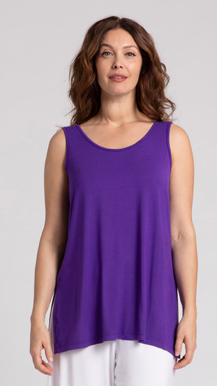Bamboo Reversible Go to Tank Relax-Solid Colours (Sale)