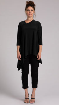 Flounce Boomerang Tunic, 3/4 Sleeve (Sale)