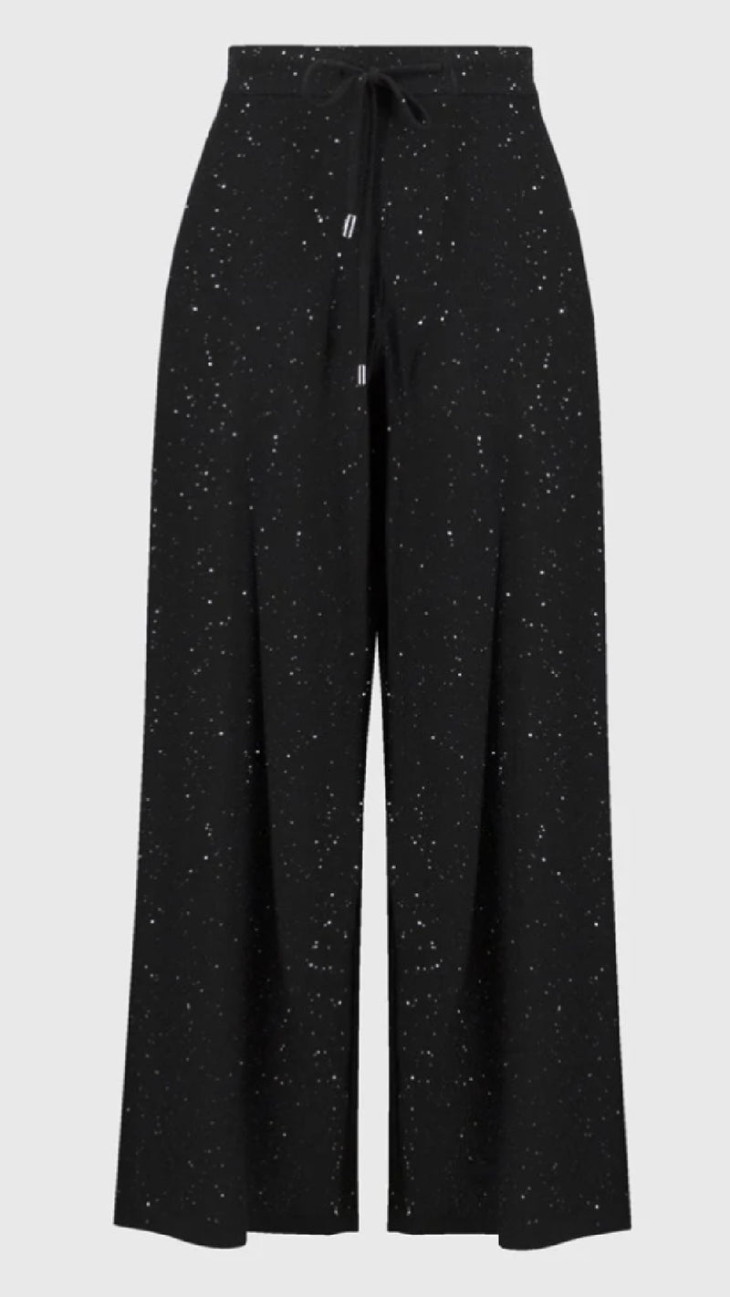 Joseph Ribkoff Sequinned Sweater Knit Culotte Pants