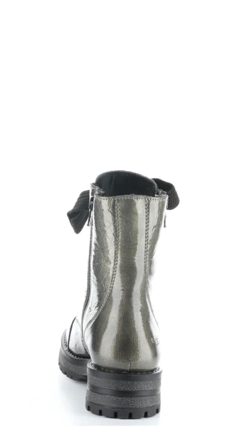 PAULIE Pewter Round Toe Boots
