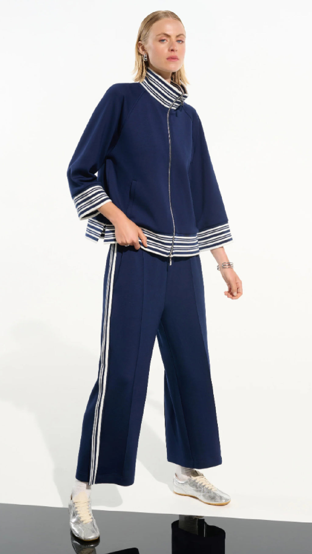 Joseph Ribkoff Scuba Jersey Jacket and Pull-On Culotte Pants