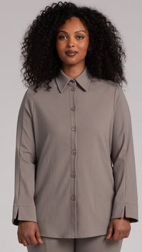 Hepburn Shacket, LT WT Ponte (Sale)
