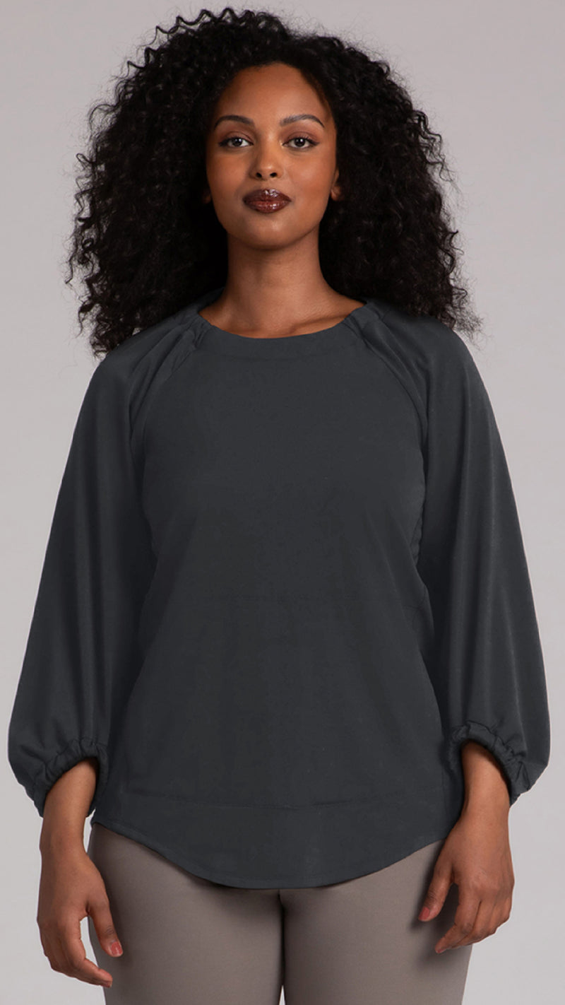 Move Pullover W/ Elastic Cuff, Fleece Back Jersey (Sale)