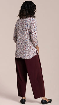 Go to Classic T Relax, 3/4 Sleeves-Print Painted Blooms
