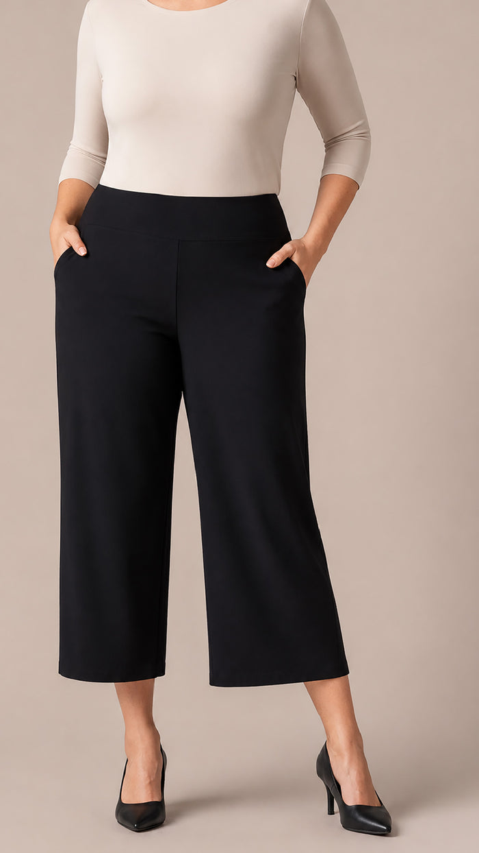 Easy Wide Leg Pant Crop