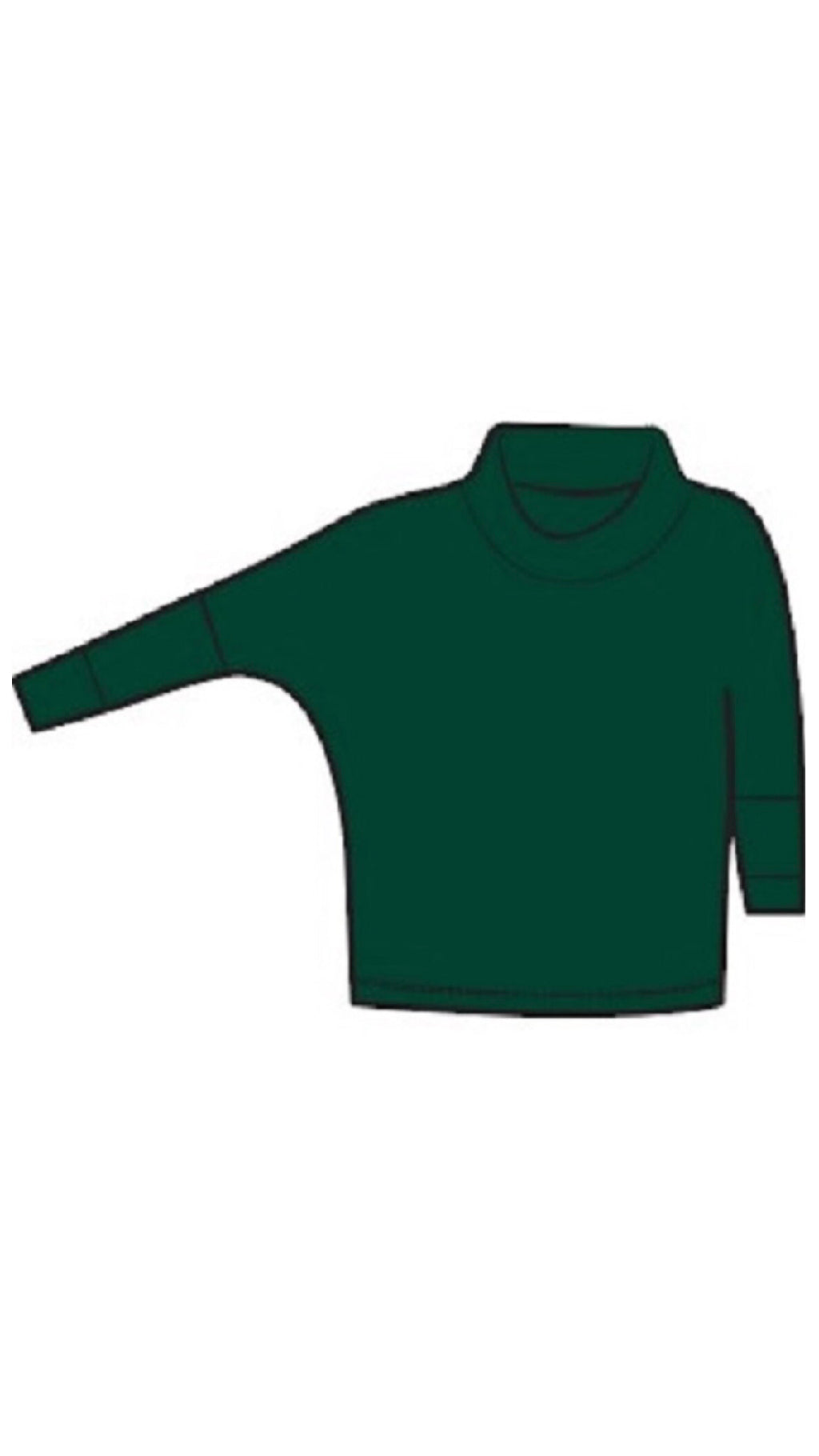 Slouch Sweat Shirt No Ties, 3/4 Sleeve (selected colour on sale)