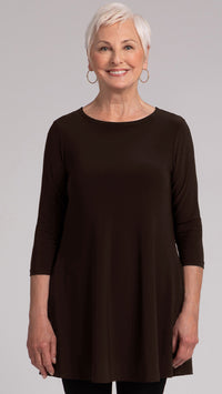 Trapeze Tunic, 3/4 Sleeve
