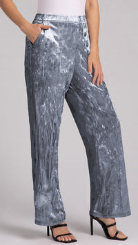 Straight Leg Pant, Crinkle Velvet (Sale)