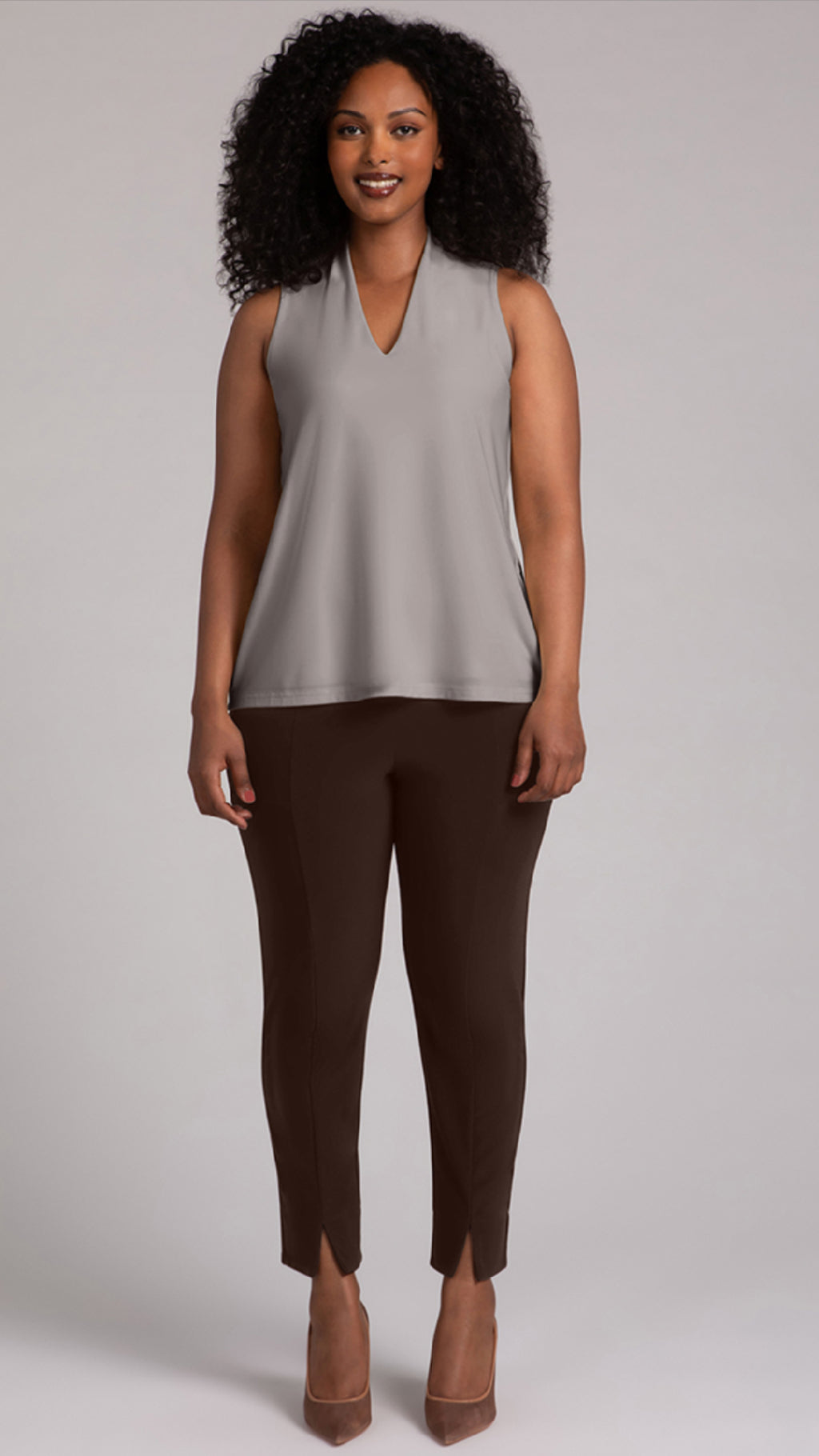 Deep V Trapeze Tank-Solid Colors