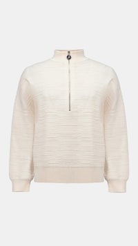 Joseph Ribkoff Sweater Knit Mock-Neck Cocoon Sweater And Pull-On Jogger Pants