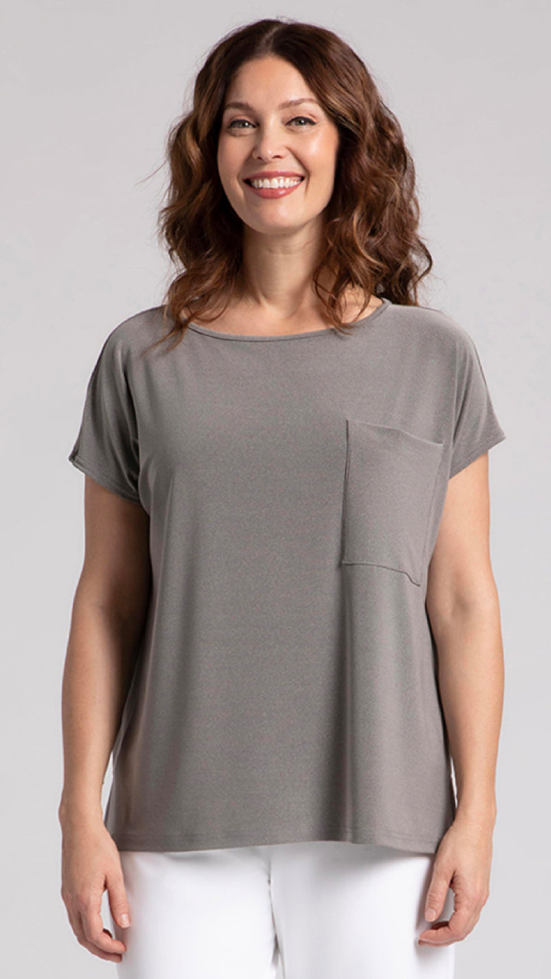 Dolman Pocket Top, Cap Sleeve (Sale)