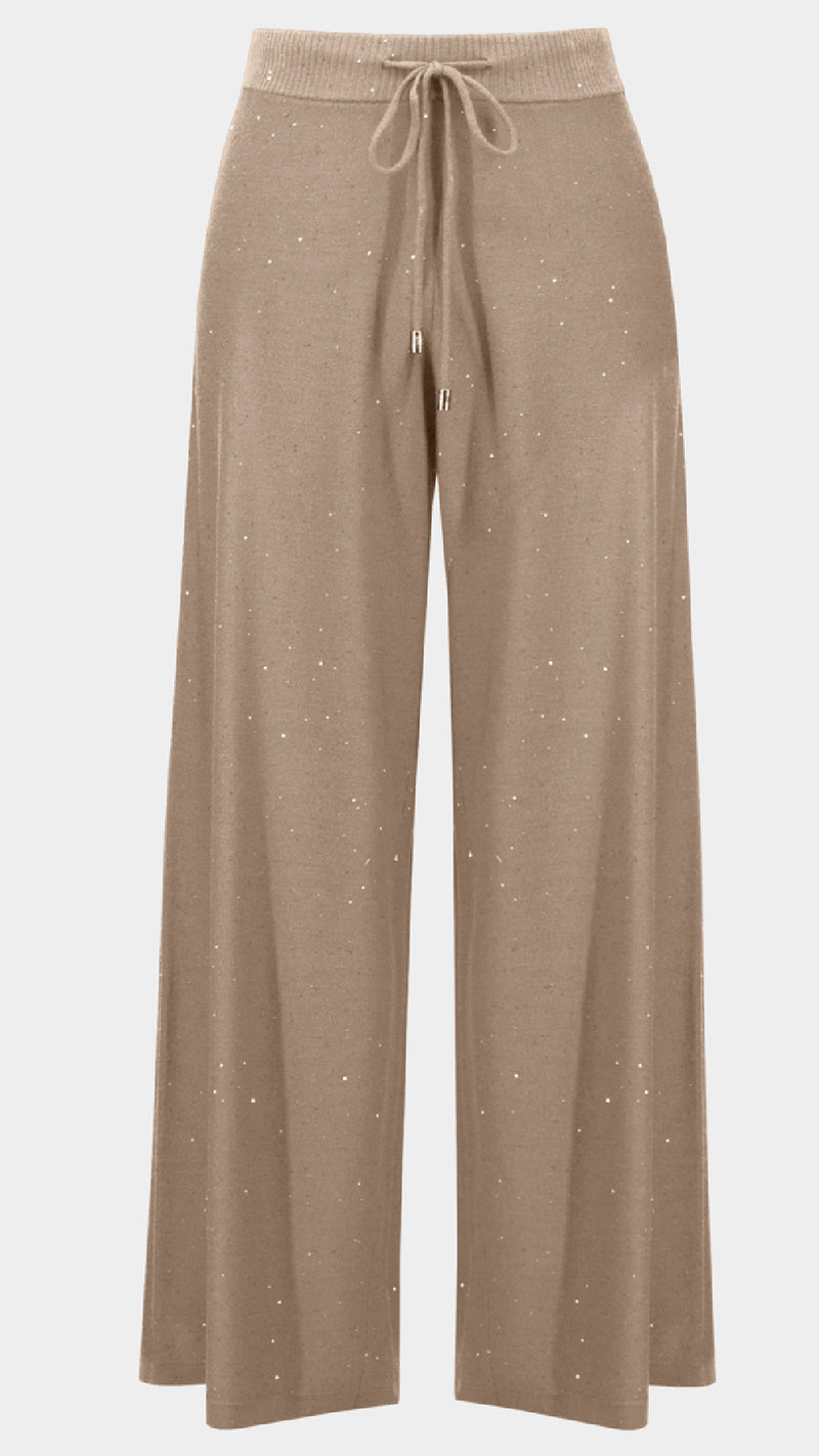 Joseph Ribkoff Sequinned Sweater Knit Culotte Pants