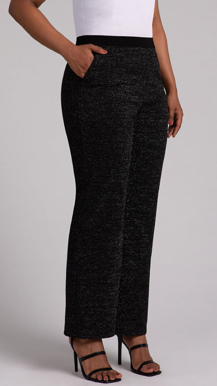 Nu Straight Leg Pant, Metallic Pique (Sale)