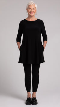 Trapeze Tunic, 3/4 Sleeve