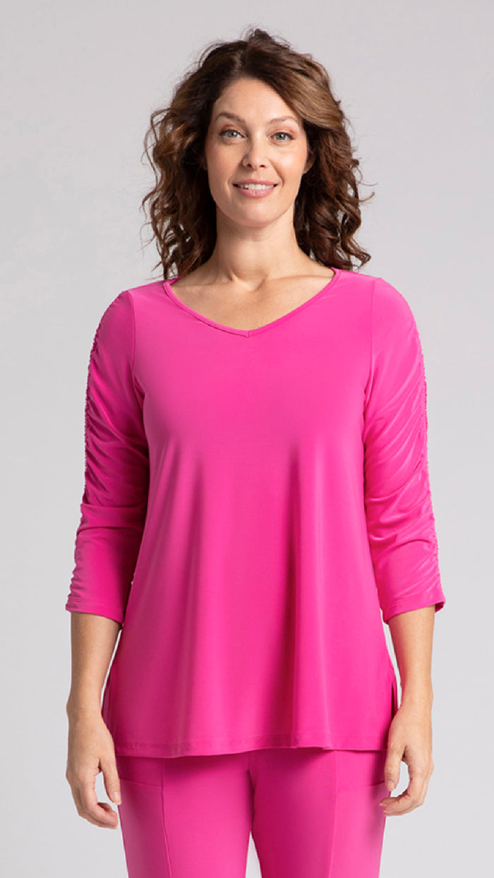 Revelry Top with Ruched Sleeve (Sale)
