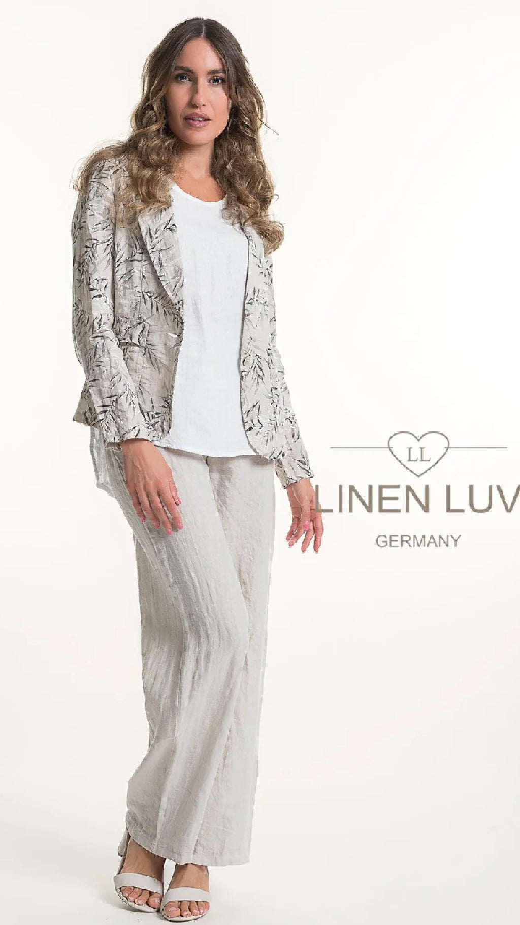 LINEN LUV Blazer-Print