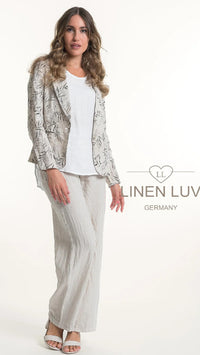 LINEN LUV Blazer-Print