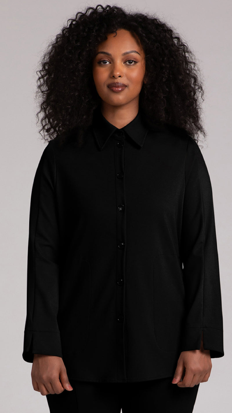 Hepburn Shacket, LT WT Ponte (Sale)