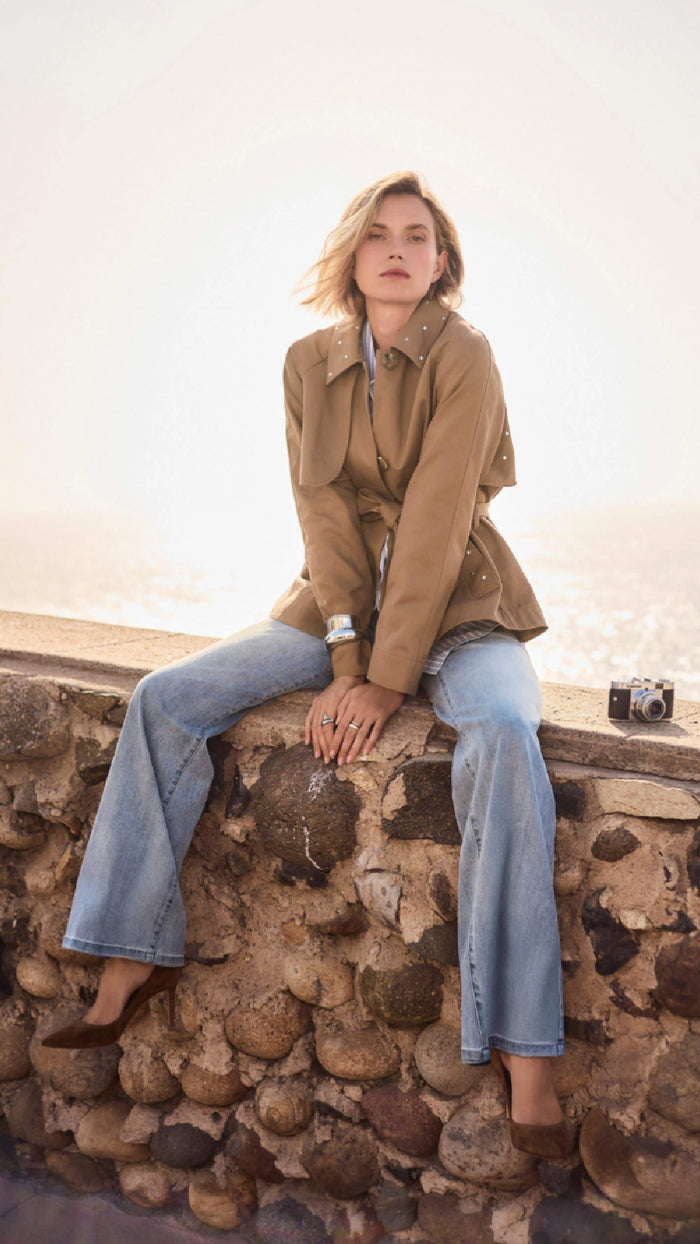 Joseph Ribkoff-Goldie/Classic Wide-Leg Stretch Jeans