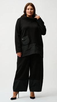 Joseph Ribkoff Scuba Jersey and Memory Trapeze Tunic and Balloon Pants