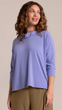 Slouch Sweat Shirt No Ties, 3/4 Sleeve