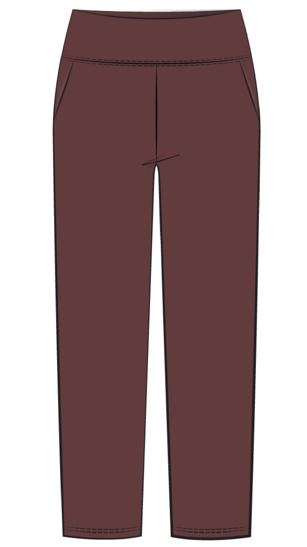 Straight Leg Pant with Yoke