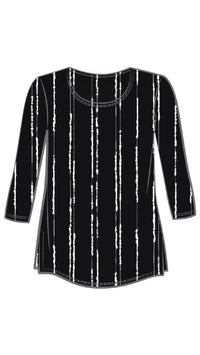 Go to Classic T Relax, 3/4 Sleeves-Cecily Black