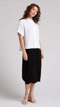 Cotton Gauze Half Sleeve Bolero Shirt (Sale)