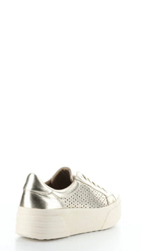 Lolita Gold Lace Up Shoes