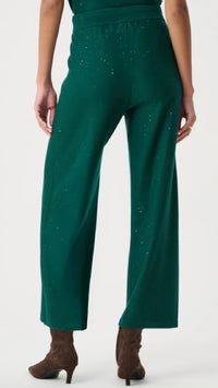 Joseph Ribkoff Sequin Mock-Neck Sweater and Drawstring Culottes