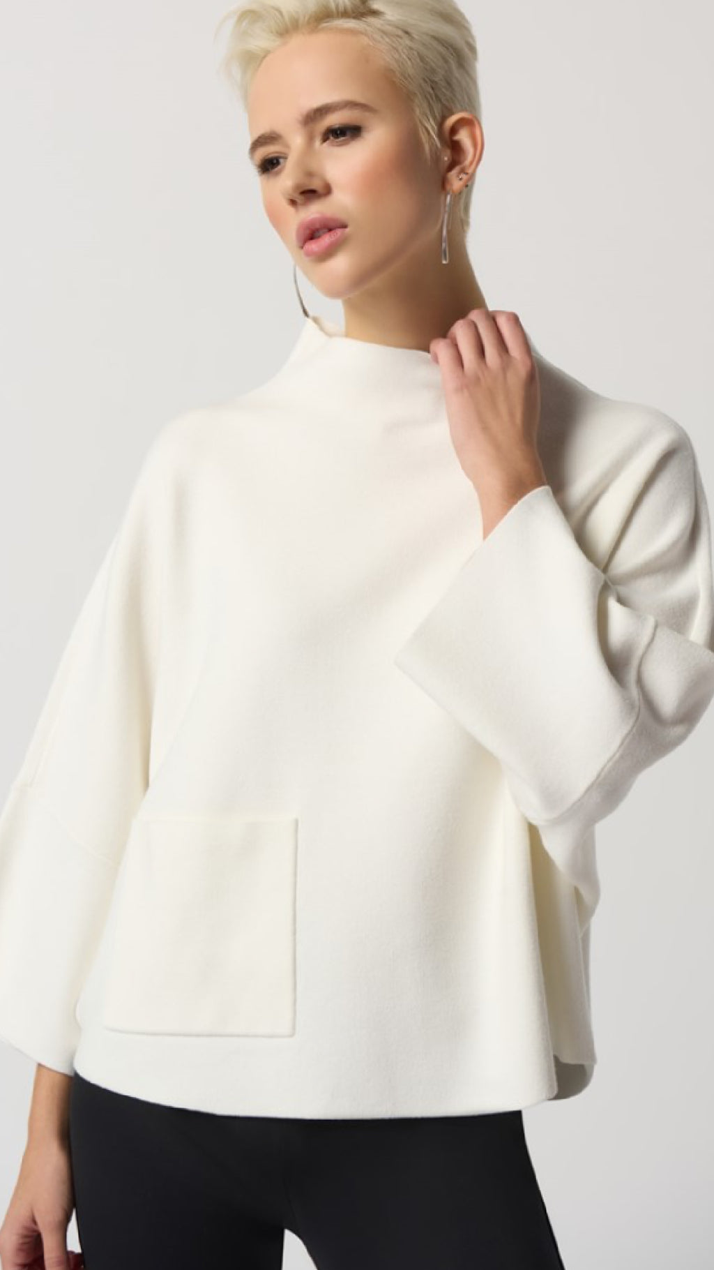 Funnel Neck Boxy Top (Sale)