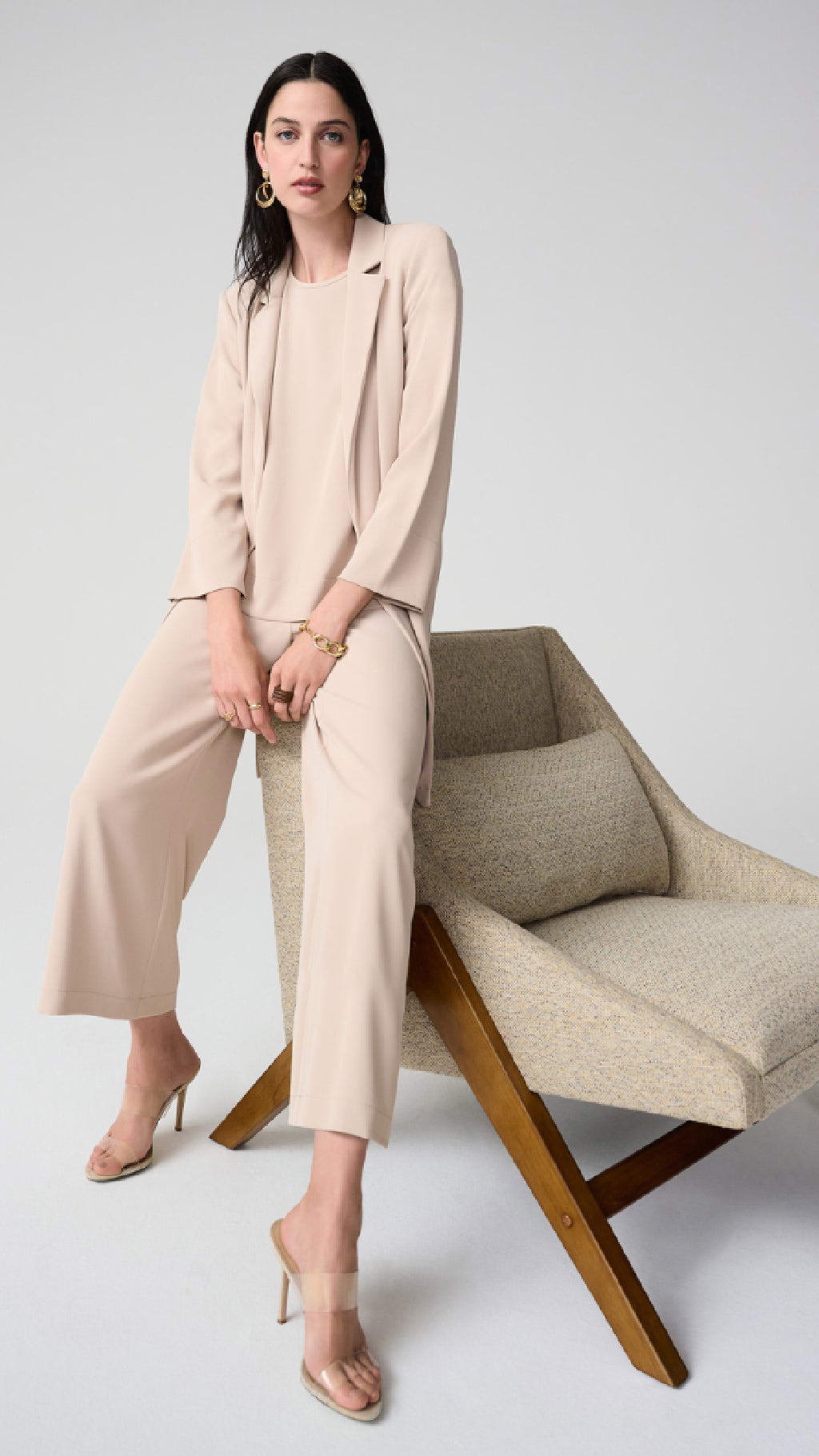 Joseph Ribkoff Woven Twill Boxy and Pant