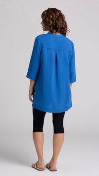 Cotton Gauze OverShirt, 3/4 Sleeve (selected colors  on sale)