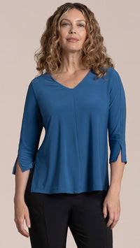 Suitable Split Sleeve Top, 3/4 Sleeve
