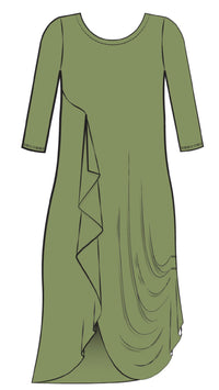 Drama Dress, 3/4 sleeve (Con’t…)