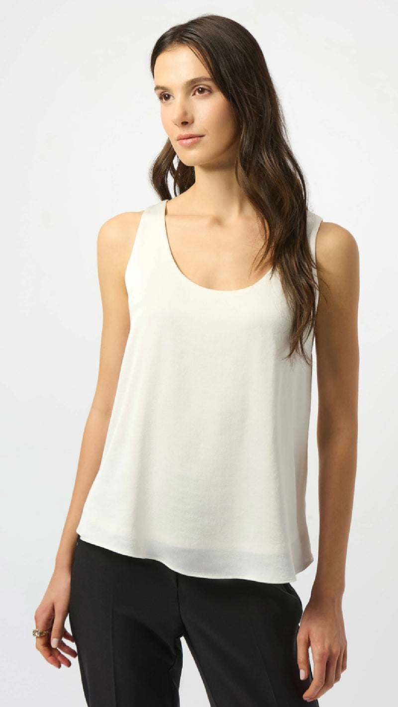 Joseph Ribkoff Recycled Hammered Satin Sleeveless Top