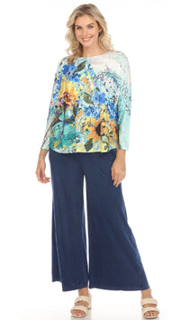 Inoah Hi Low Dolman Sleeve Top