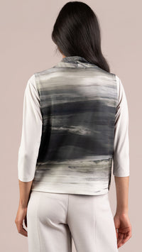 Top It Up Smock-Green Brushstrokes
